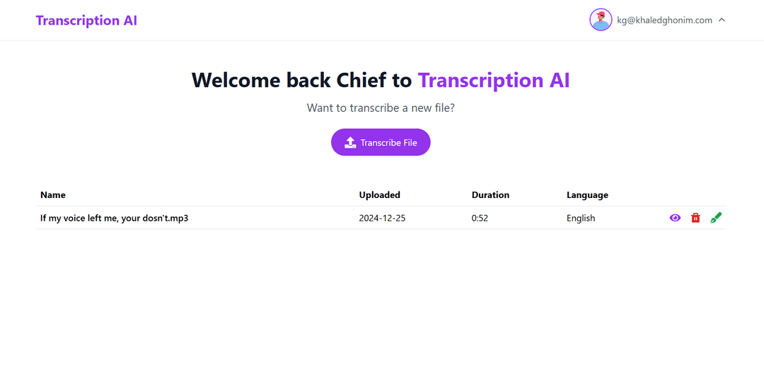 Transcription AI